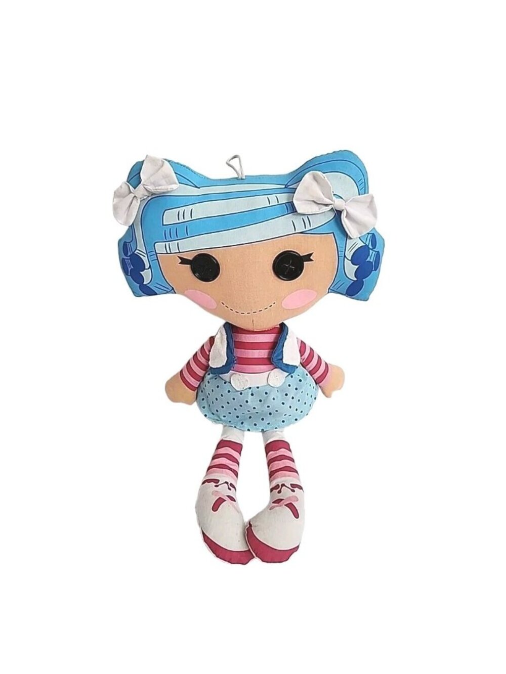Lalaloopsy Mittens Rag Doll Plush Stuffed Toy MGA Fluff N Stuff 16" Button Eyes